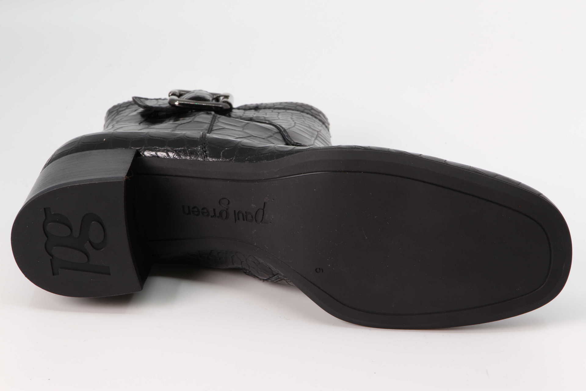 Stiefelette schwarz Sohle