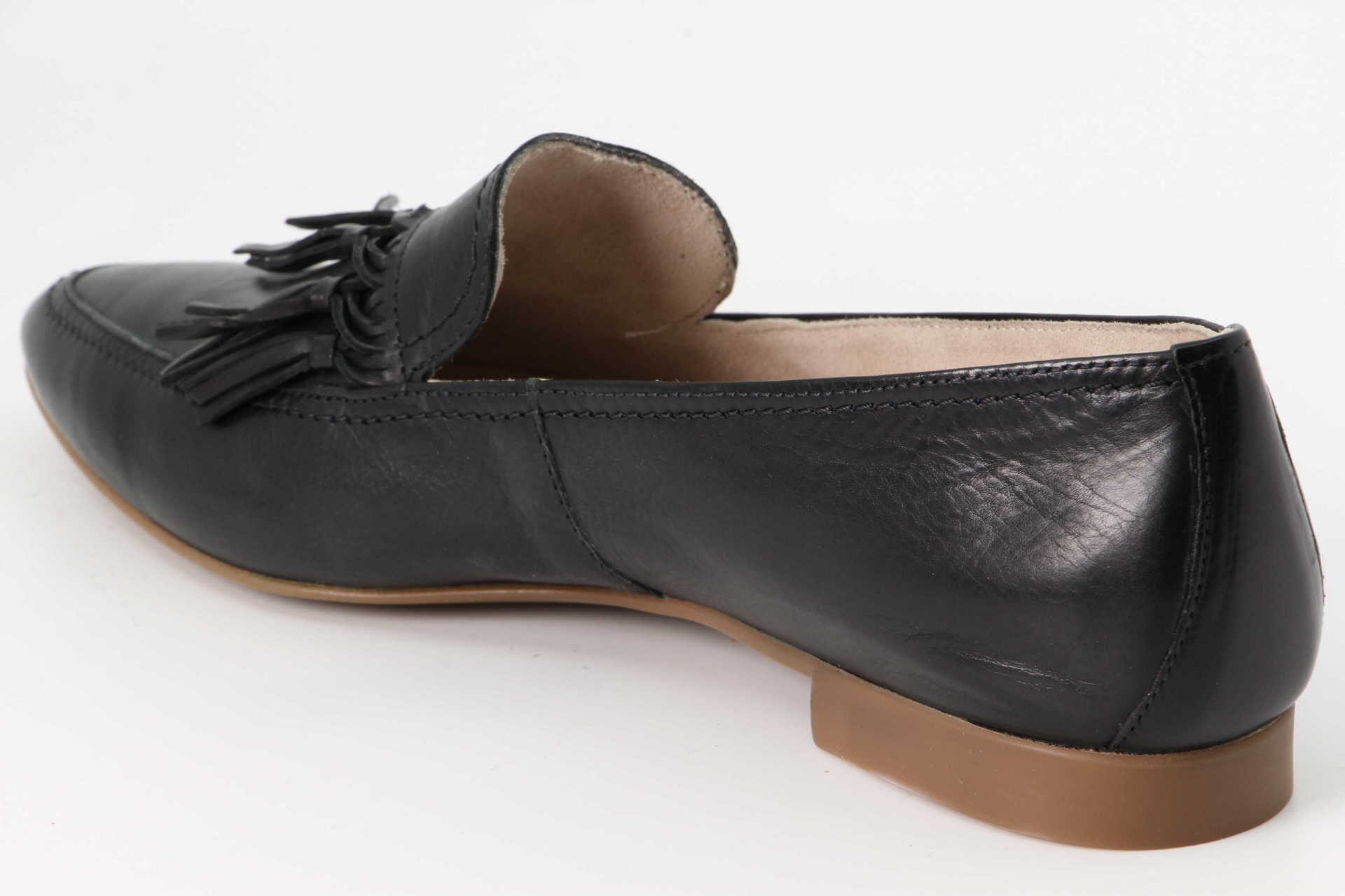 Slipper schwarz Rückseite