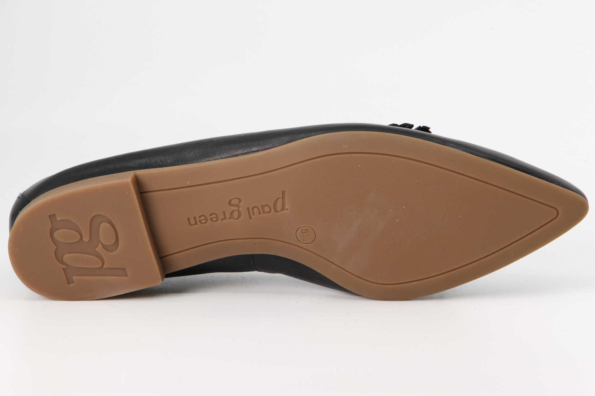 Slipper schwarz Sohle