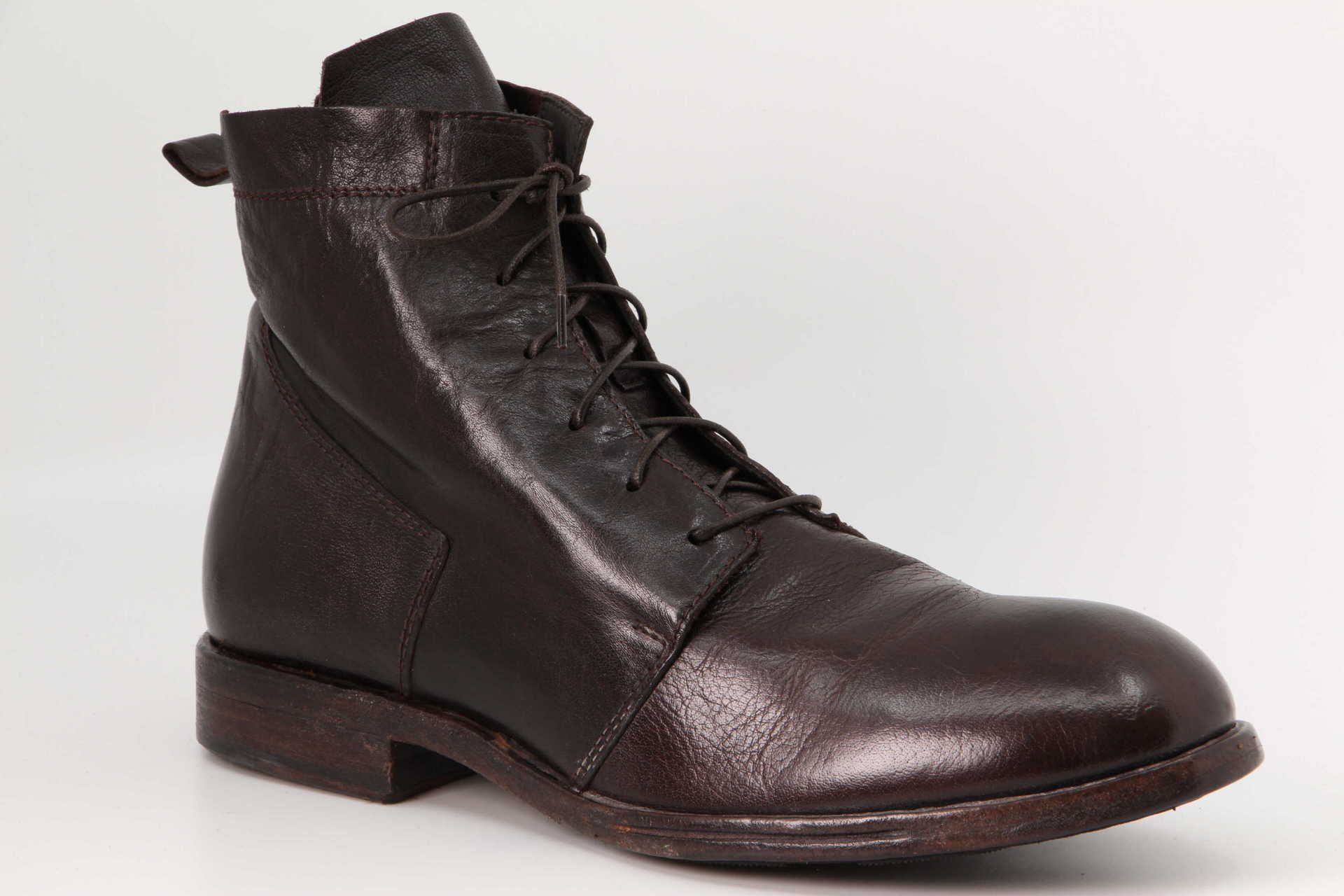 Schnürstiefelette testa di moro Vorderseite