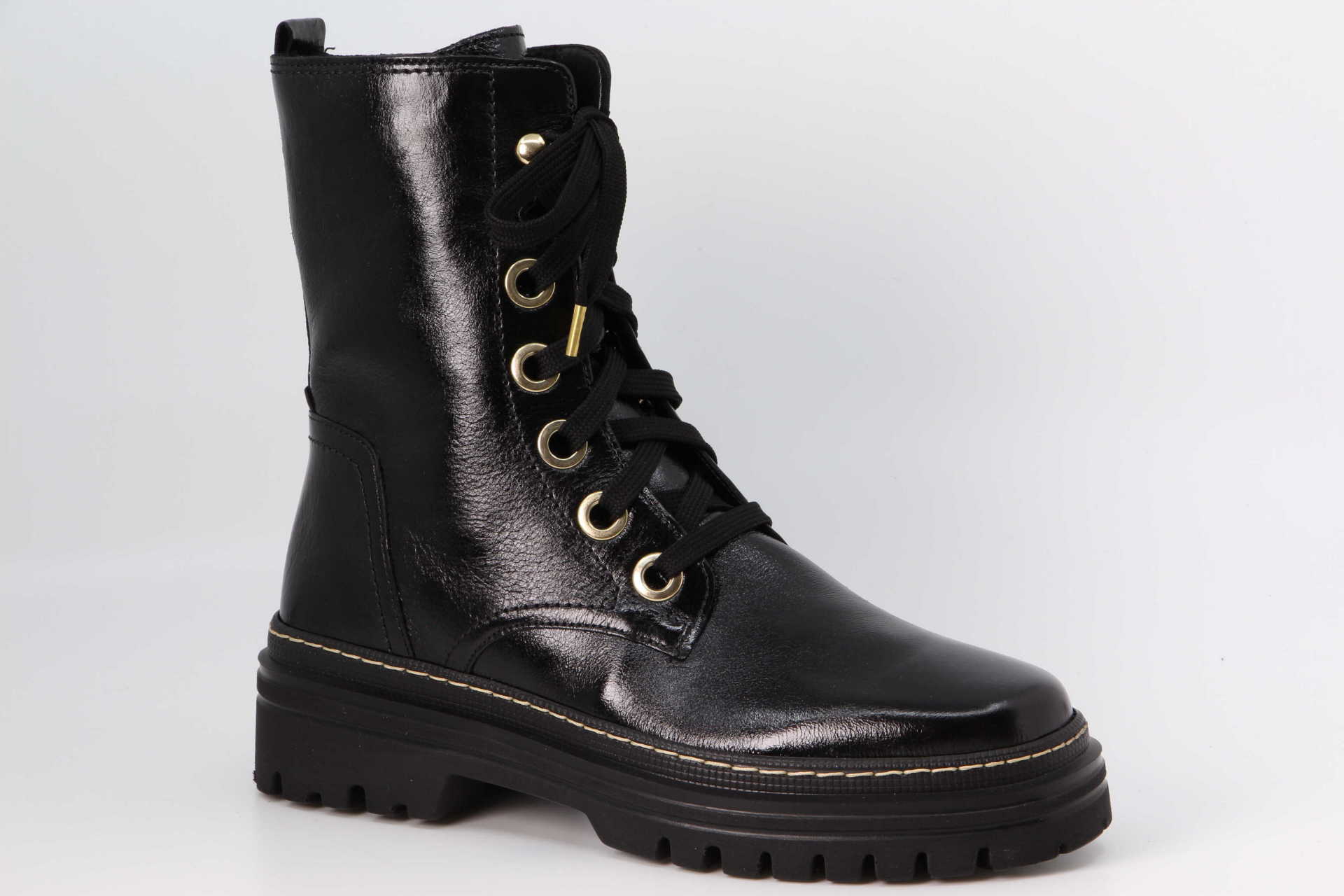Schnürstiefel schwarz Vorderseite