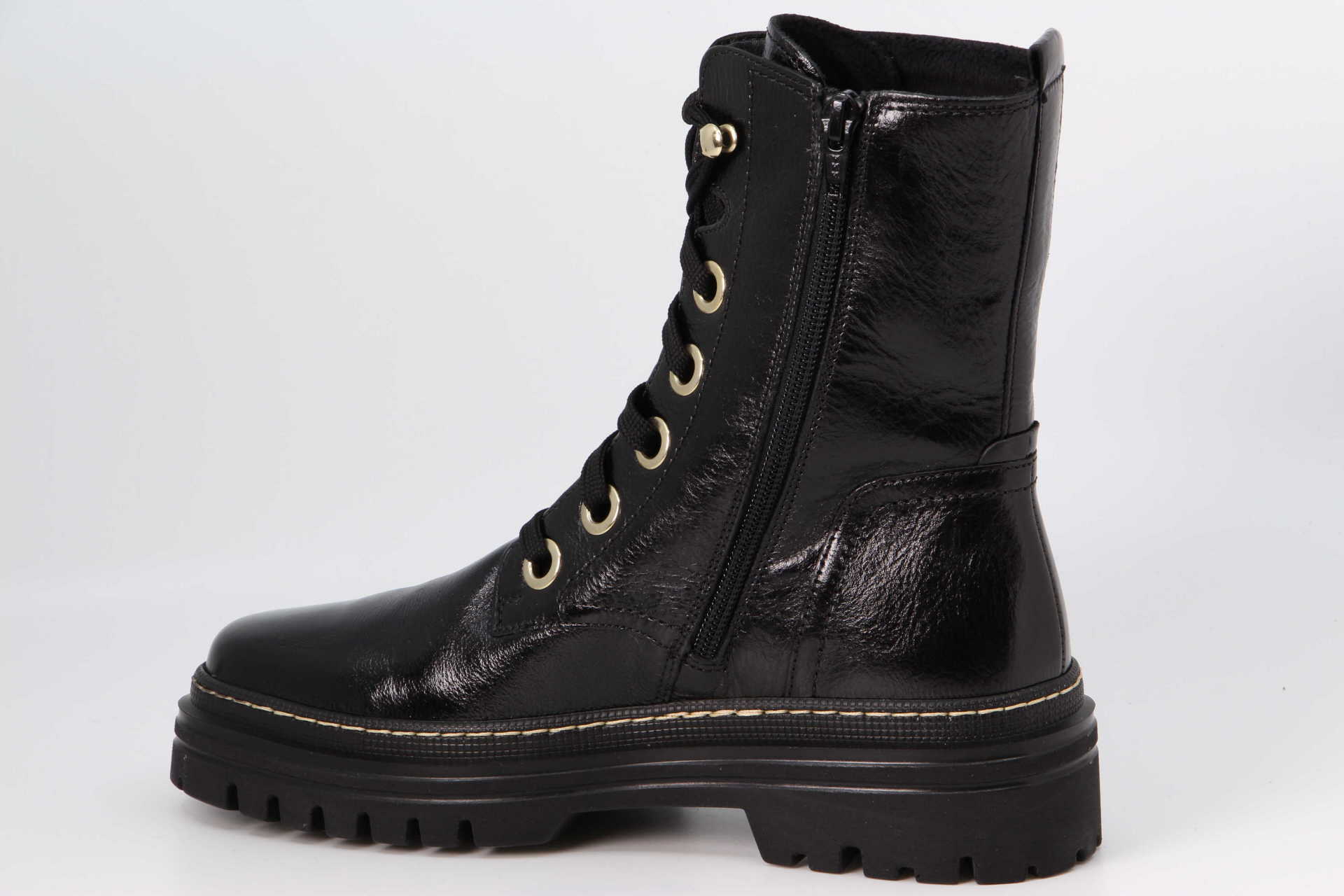 Schnürstiefel schwarz Rückseite