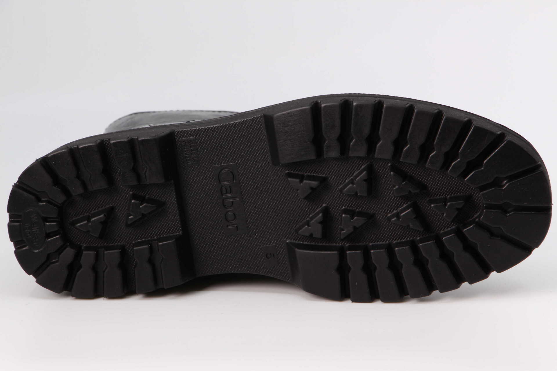 Schnürstiefel schwarz Sohle