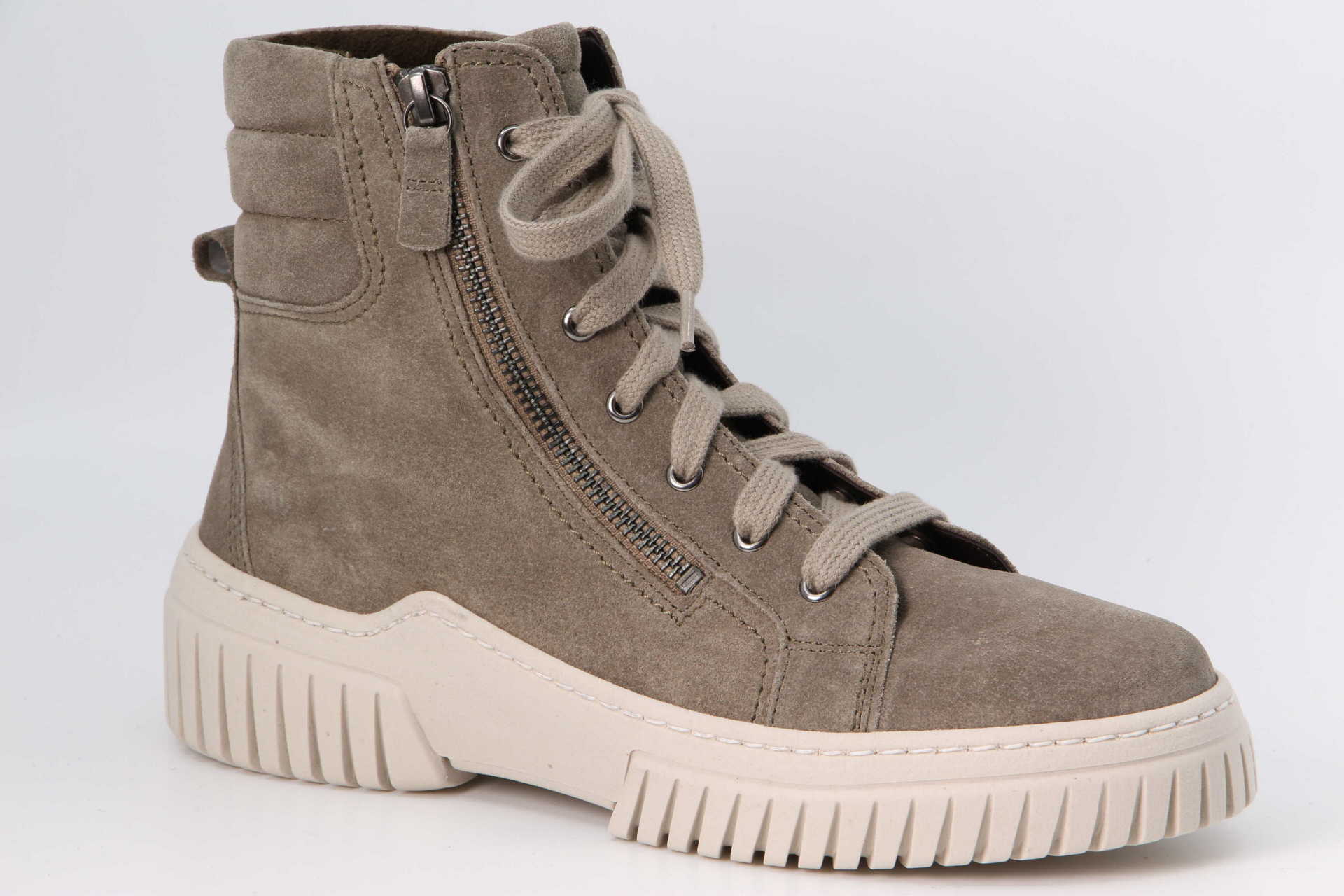 Schnürstiefel salbei Vorderseite