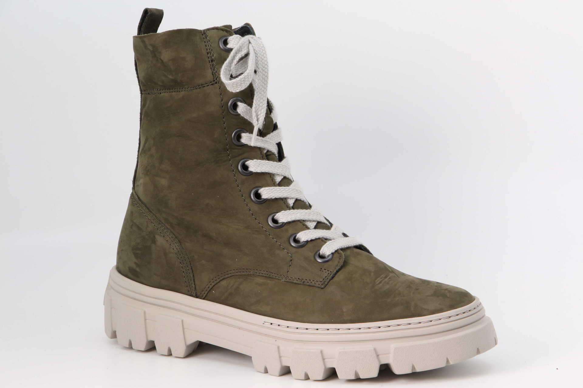 Stiefelette olive Vorderseite