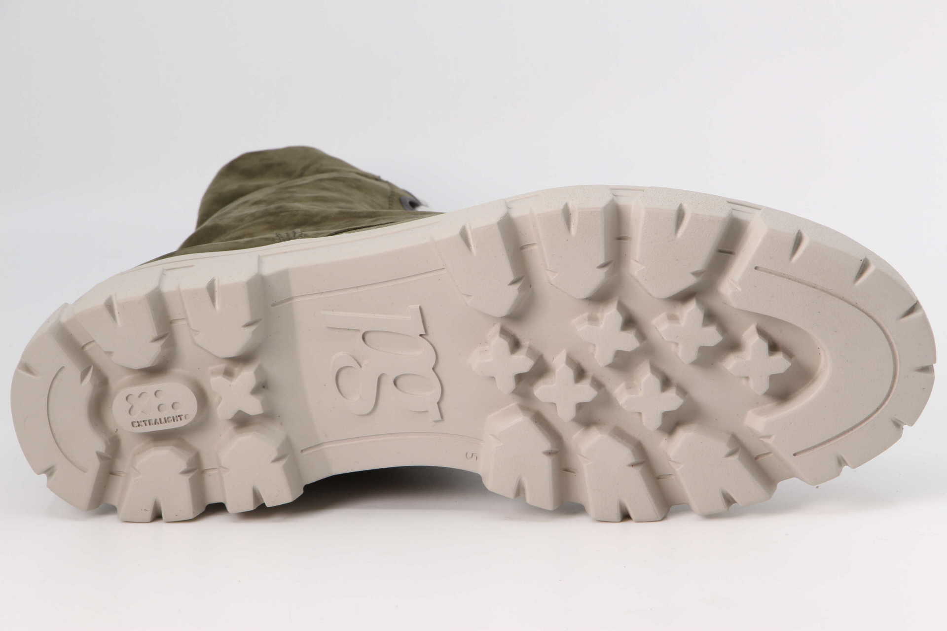 Stiefelette olive Sohle
