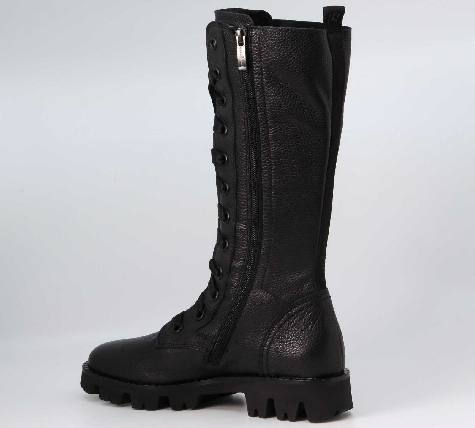 Schnür-Stiefelette schwarz – Bild 2