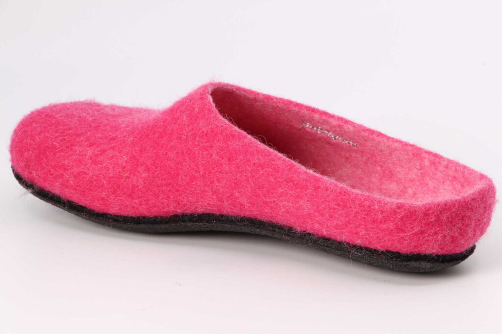 Filzfinken pink Rückseite