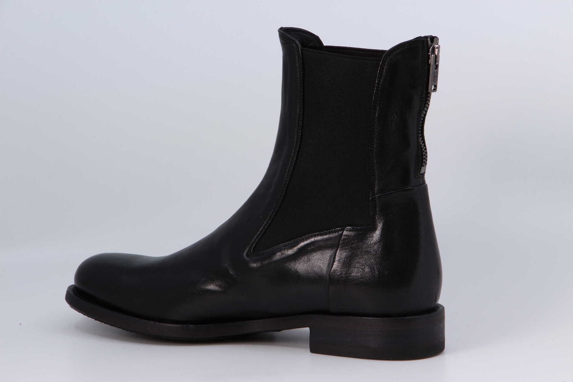 Stiefelette schwarz Rückseite