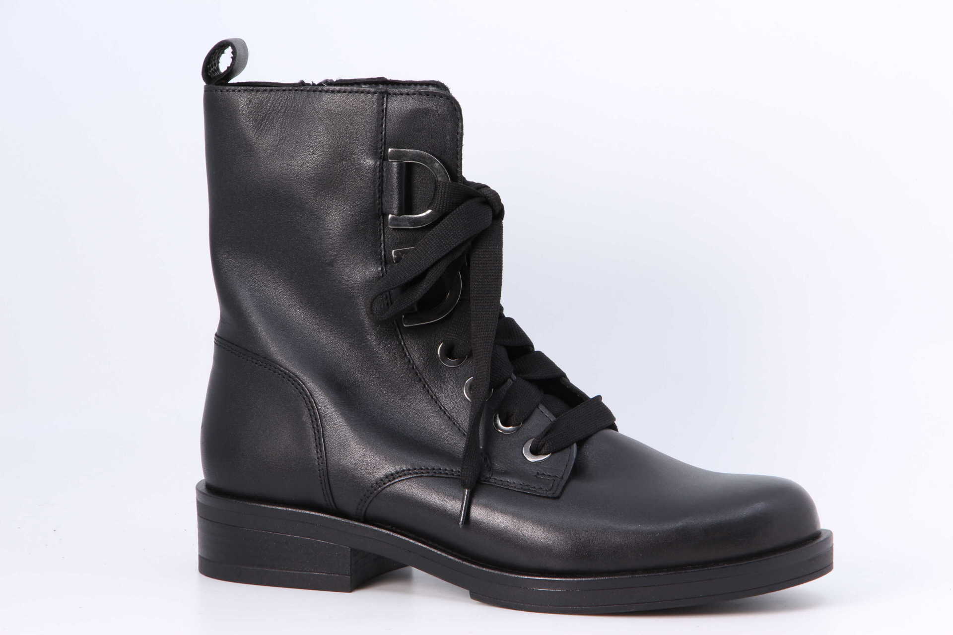 Schnürstiefelette schwarz Vorderseite
