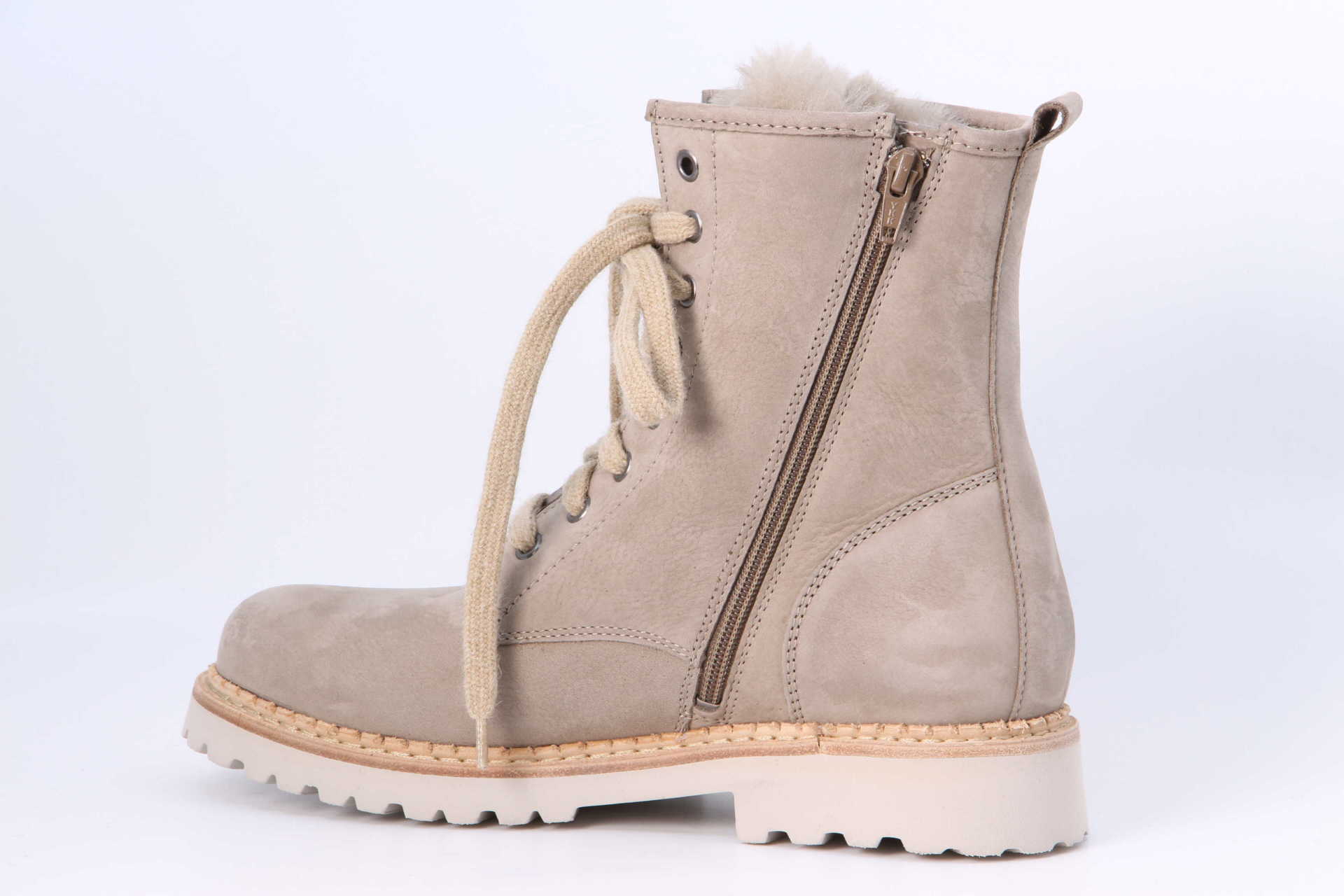 Winterstiefel taupe Rückseite