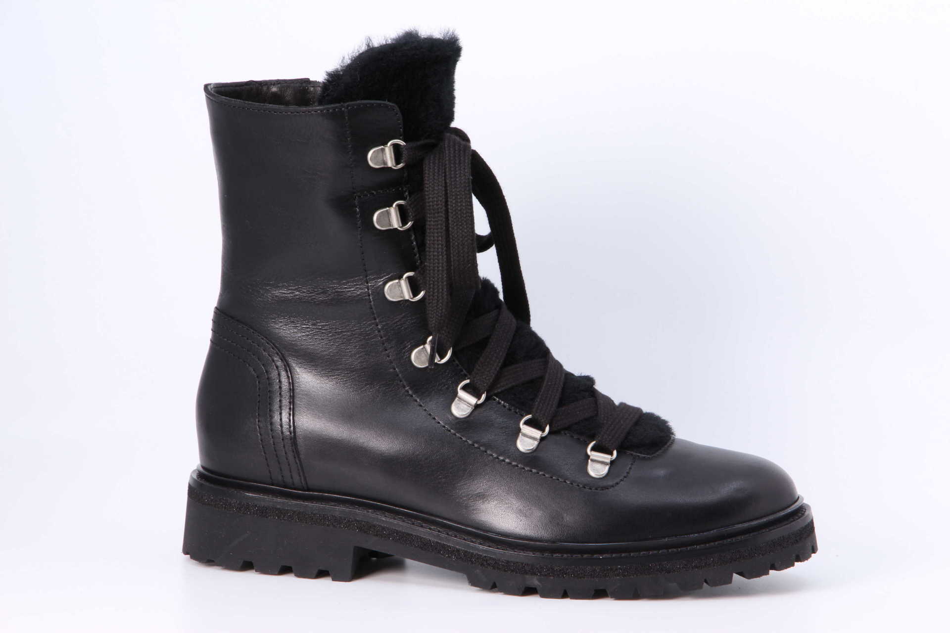 Winterstiefel schwarz Vorderseite