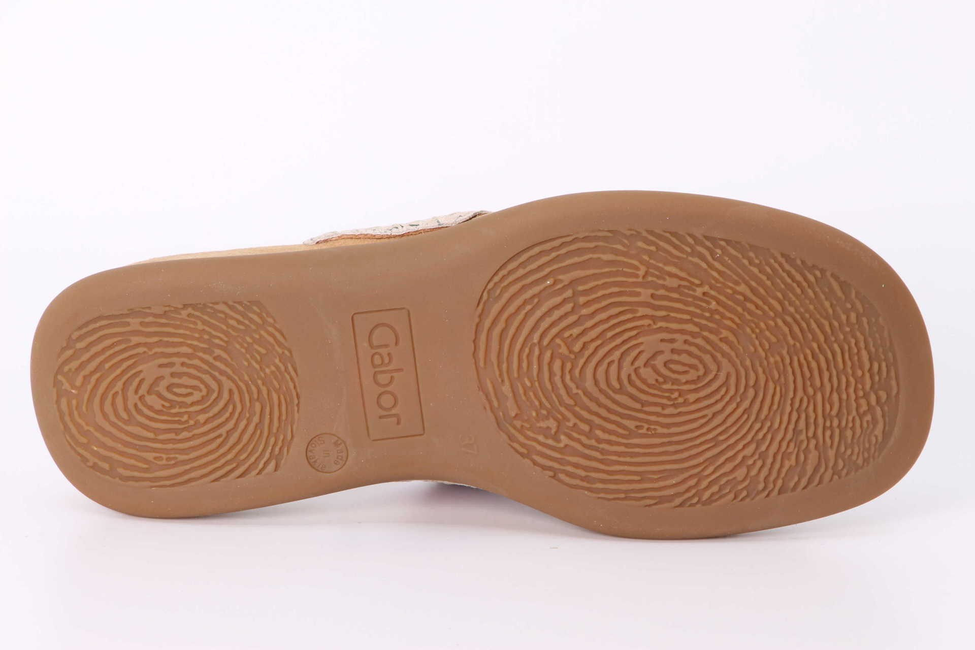 Pantolette beige multi Sohle