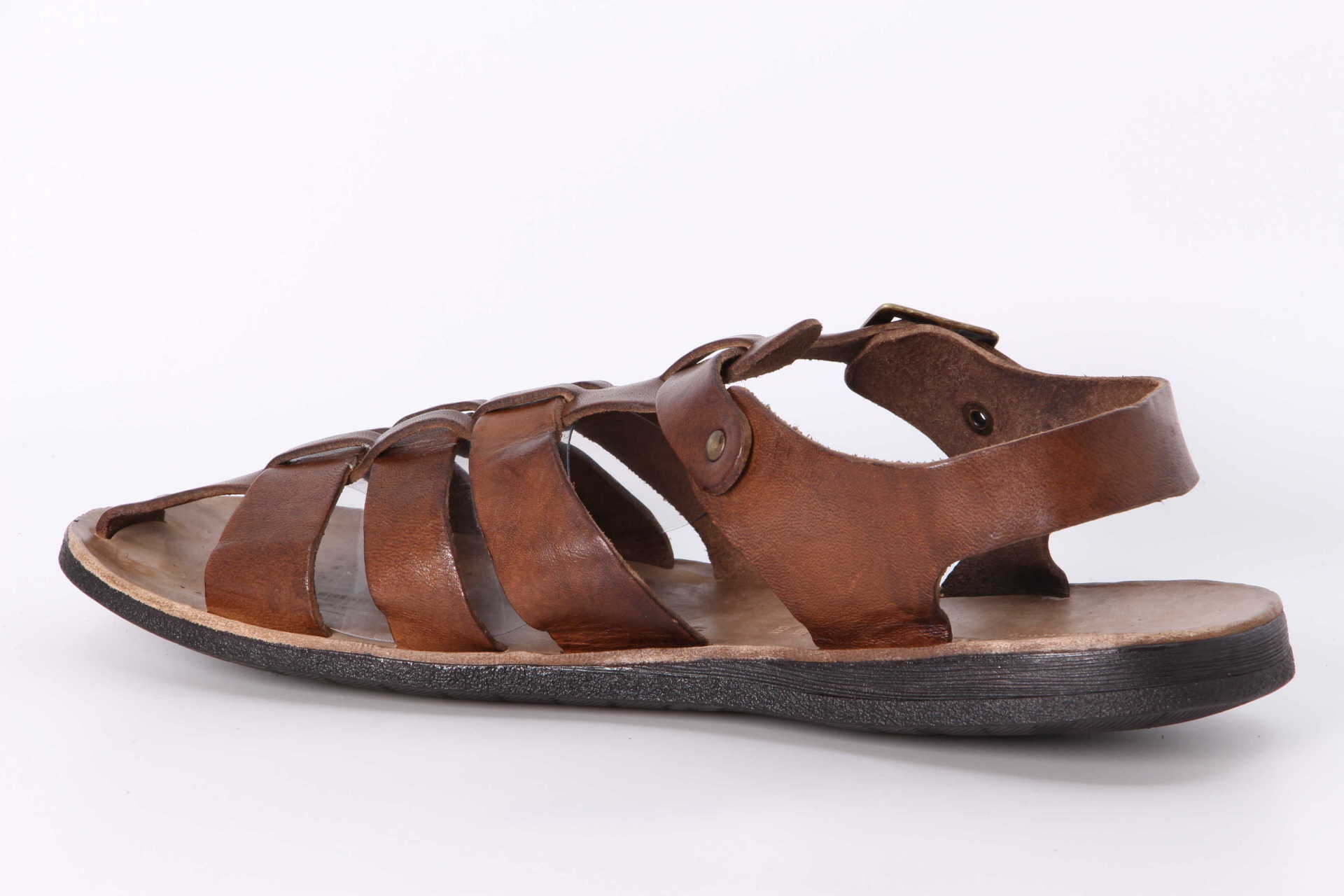 Lederpantoletten mogano – Bild 2