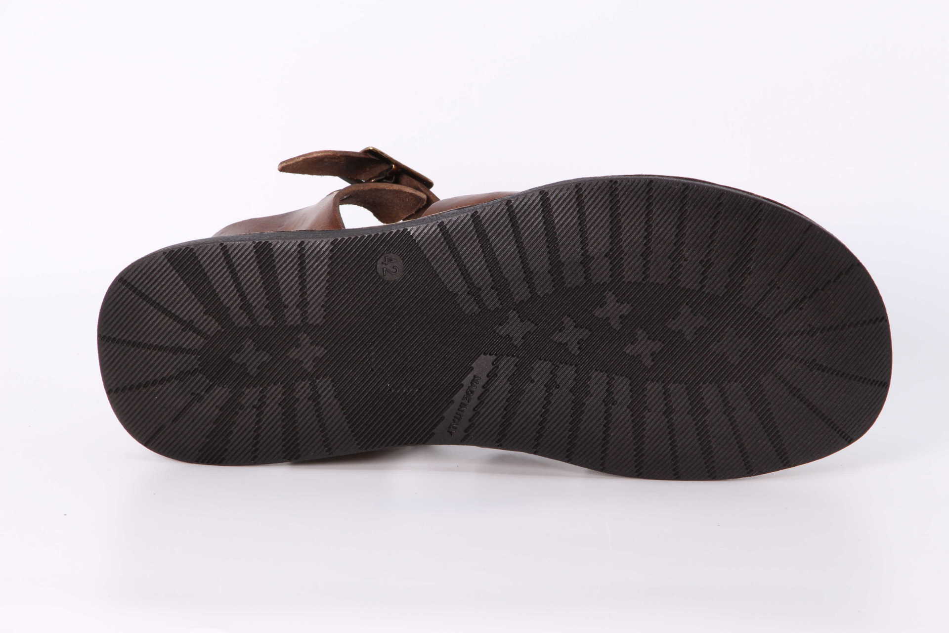 Lederpantoletten mogano – Bild 3