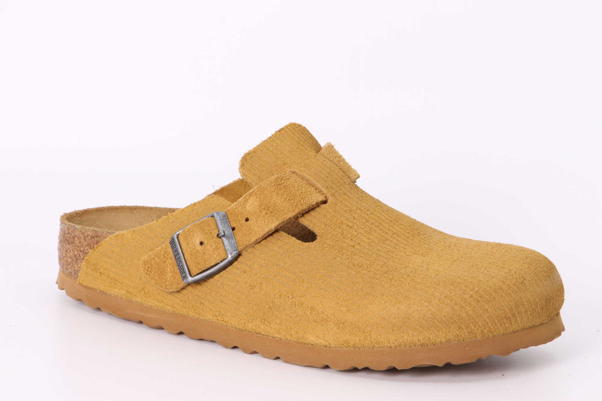 Boston Suede Embossed schmal cork brown Vorderseite