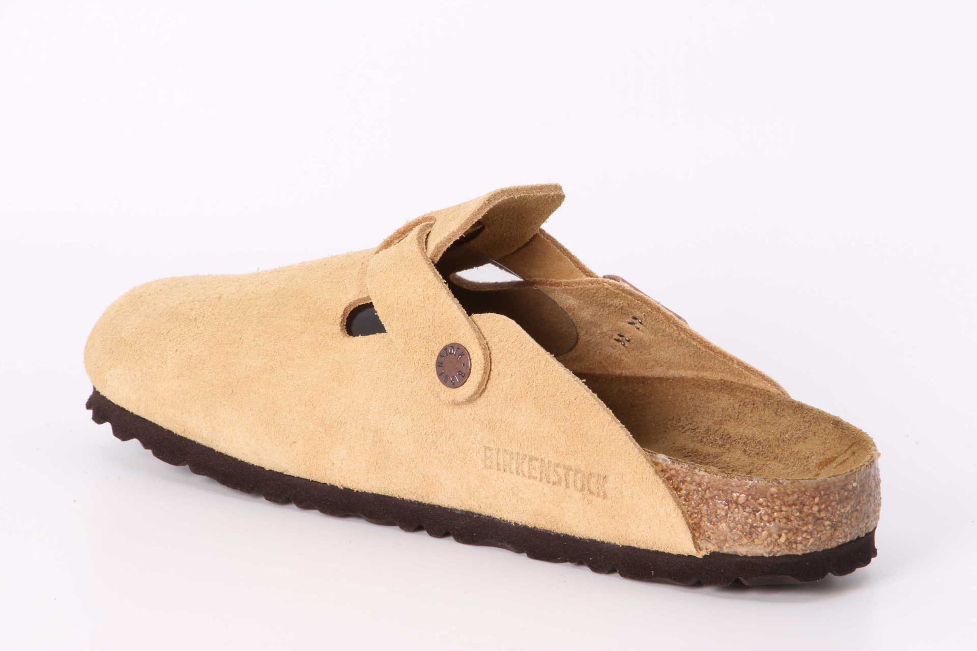 Boston Suede schmal latte cream Rückseite