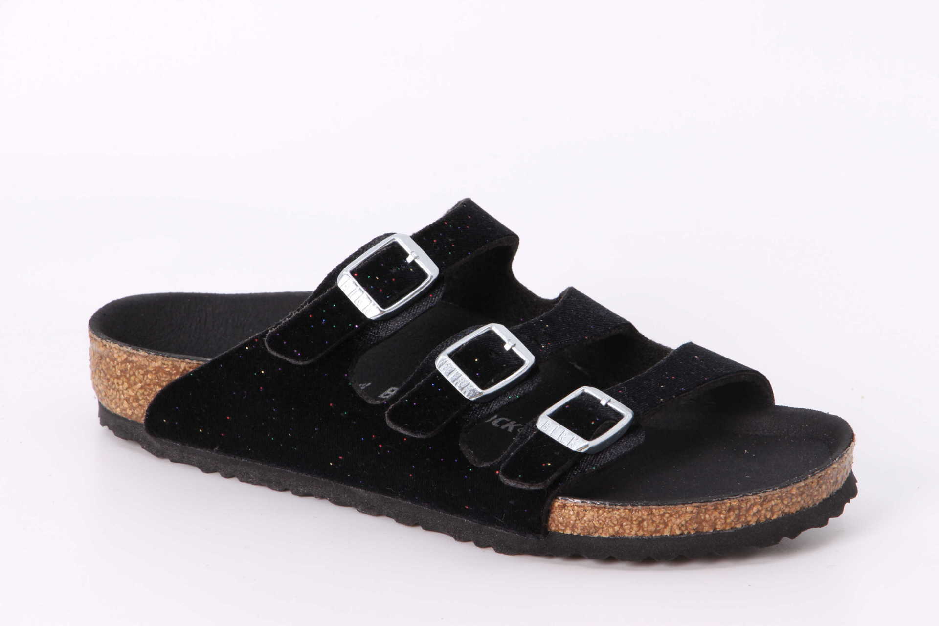 Florida Kids Velvet schmal glitter black Vorderseite