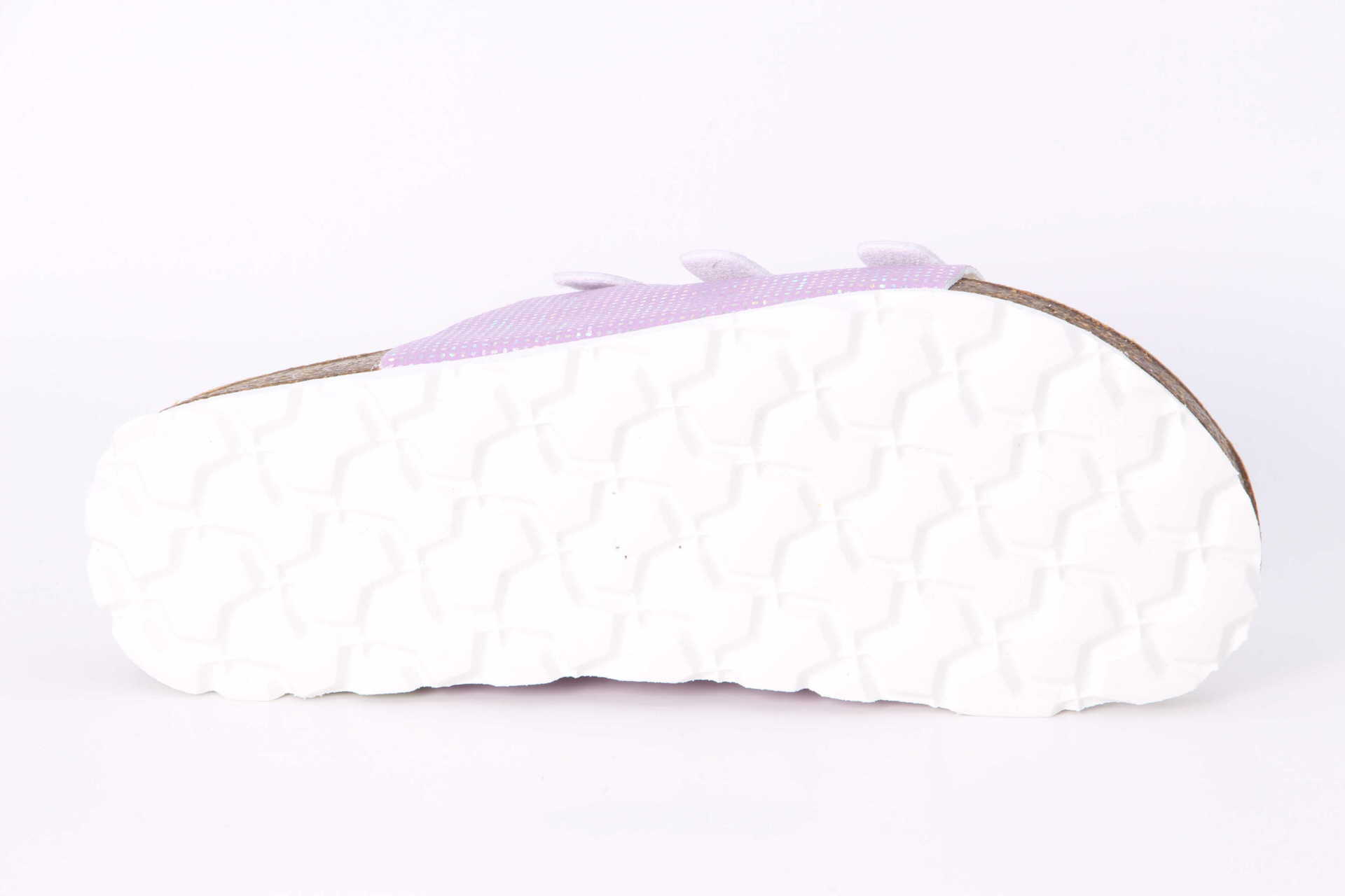 Finken shimmering Dots lila Sohle