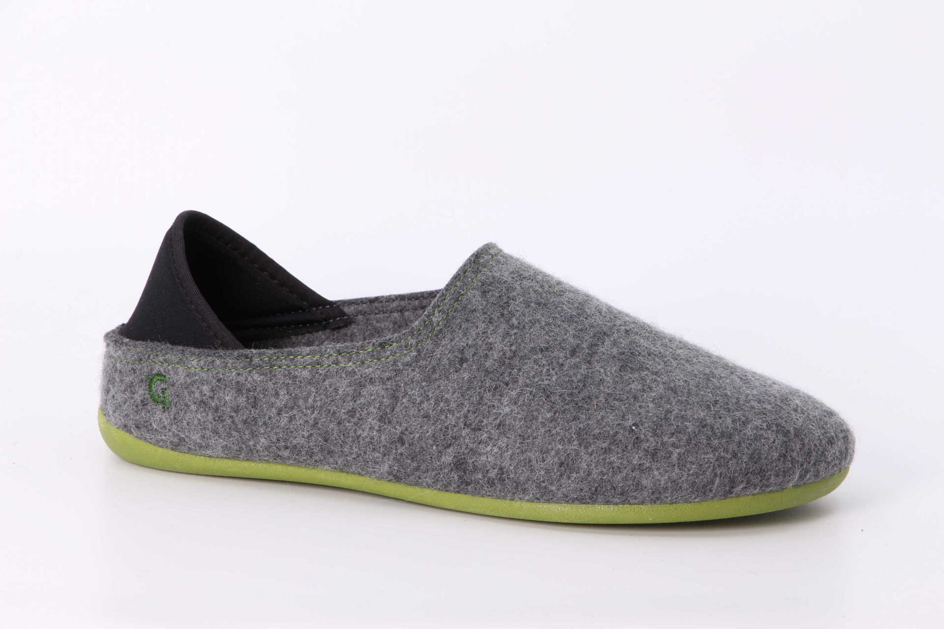 Wool Slip-On grau / grün Vorderseite