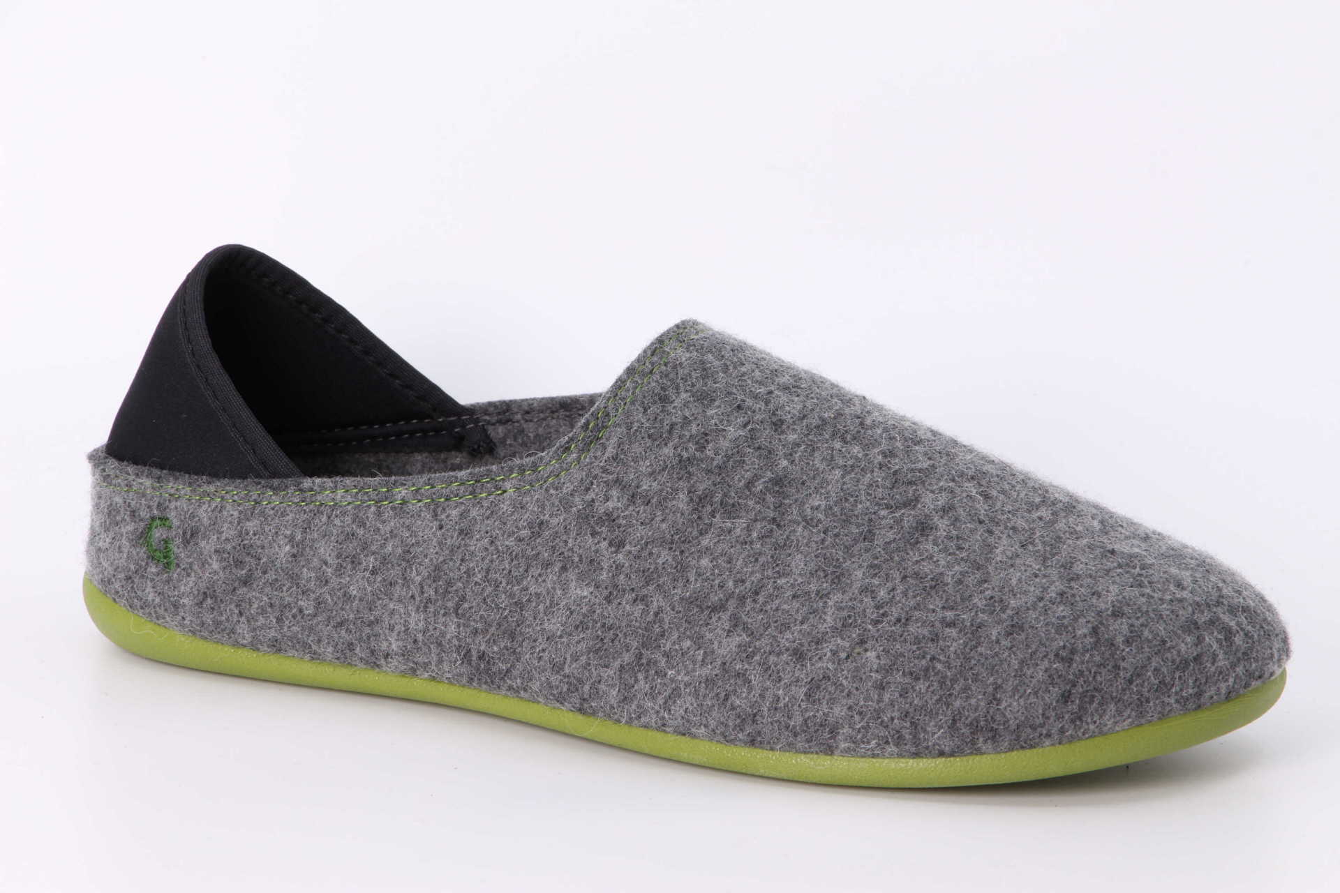 Wool Slip-On grau / grün Vorderseite