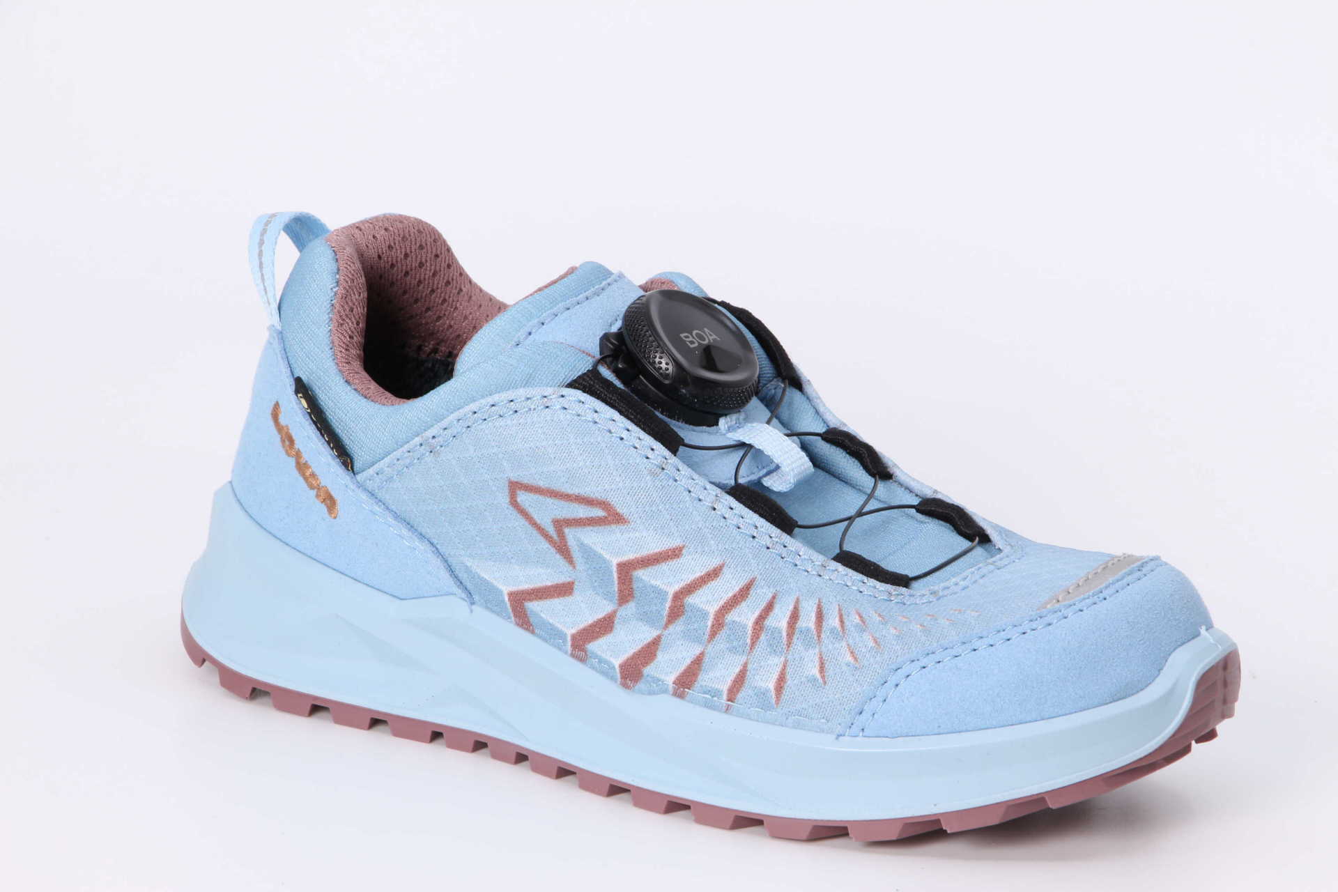 Ferrox GTX Lo Junior eisblau / altrosa Vorderseite