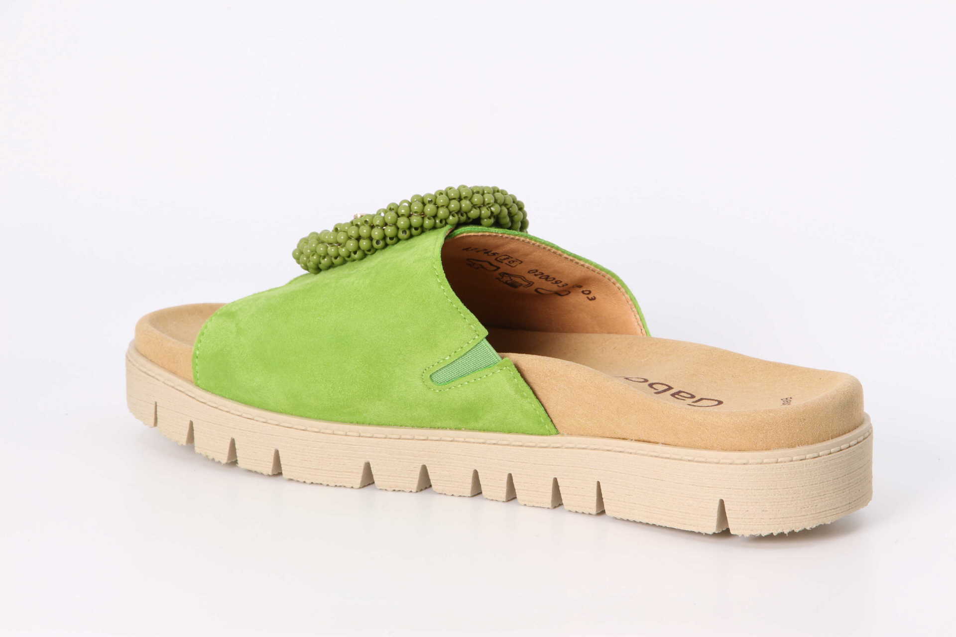Pantolette green Rückseite