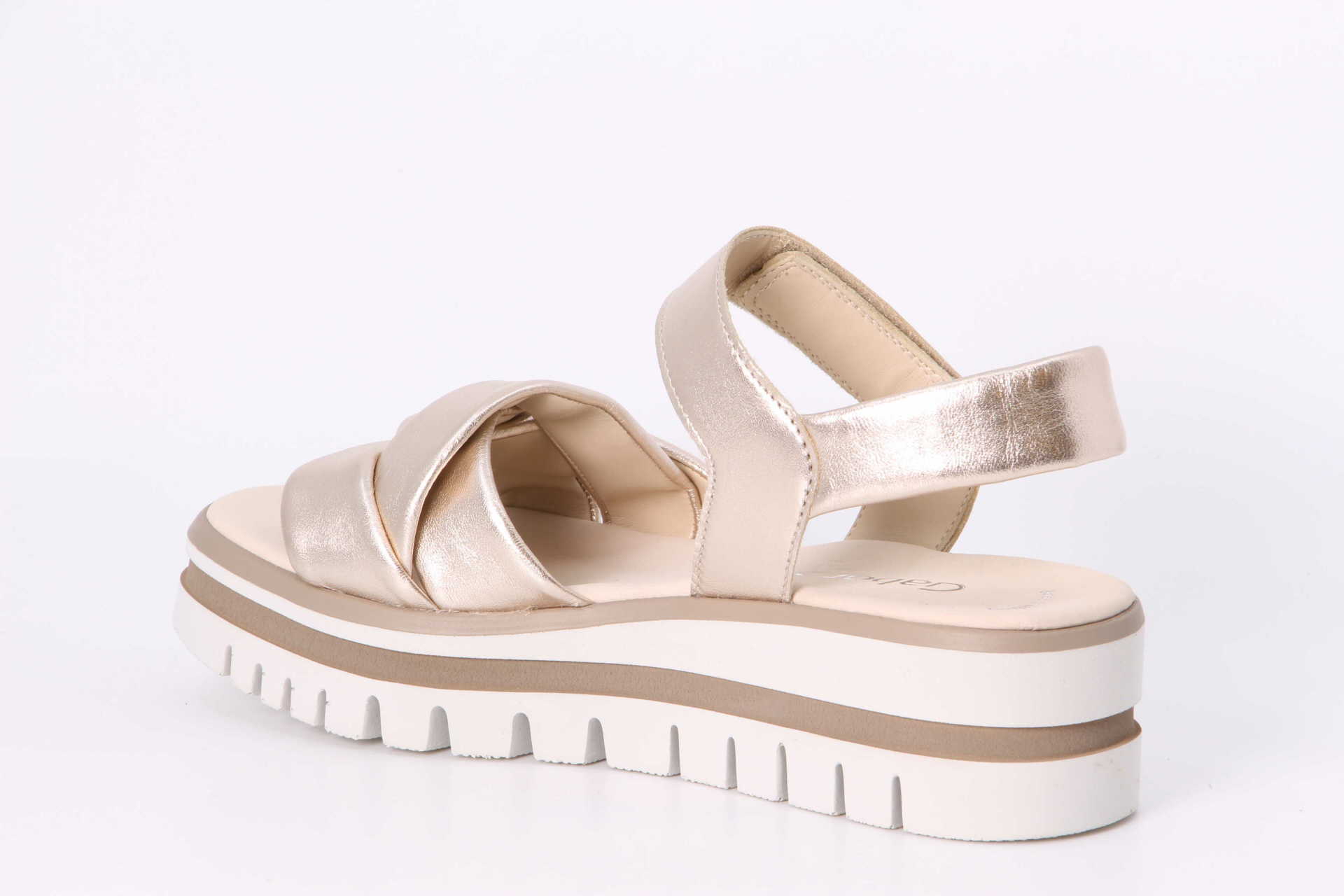 Sandale puder / metallic Rückseite