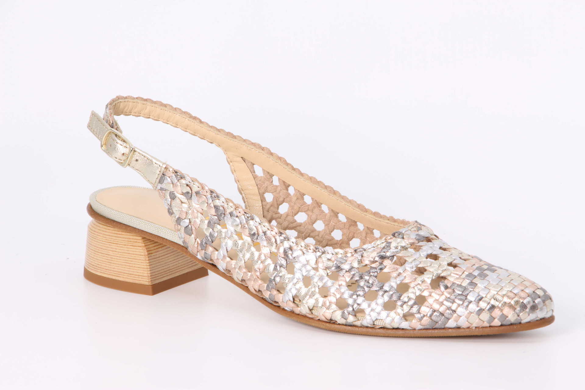 Pumps multi-metall Vorderseite