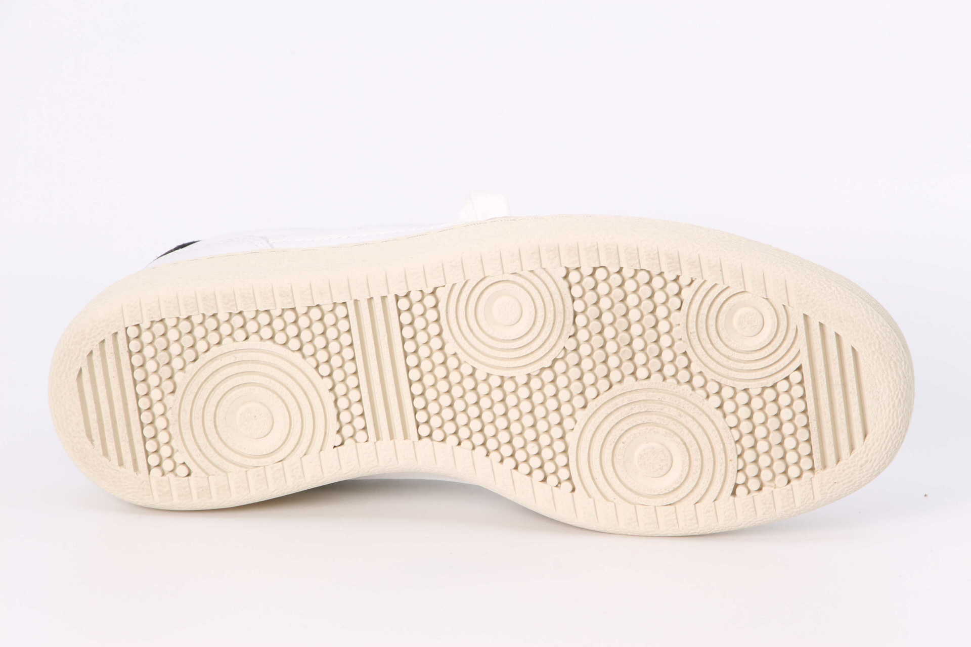 Sneaker weiss / schwarz Sohle