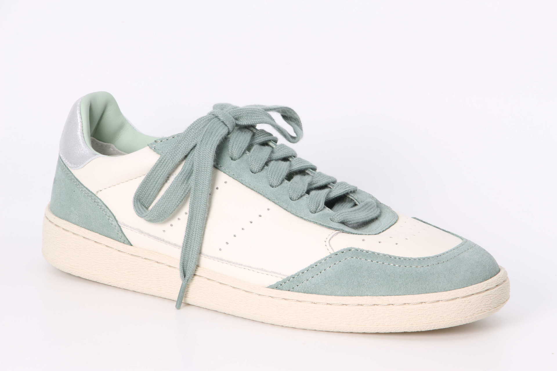 Sneaker cream / sage Vorderseite