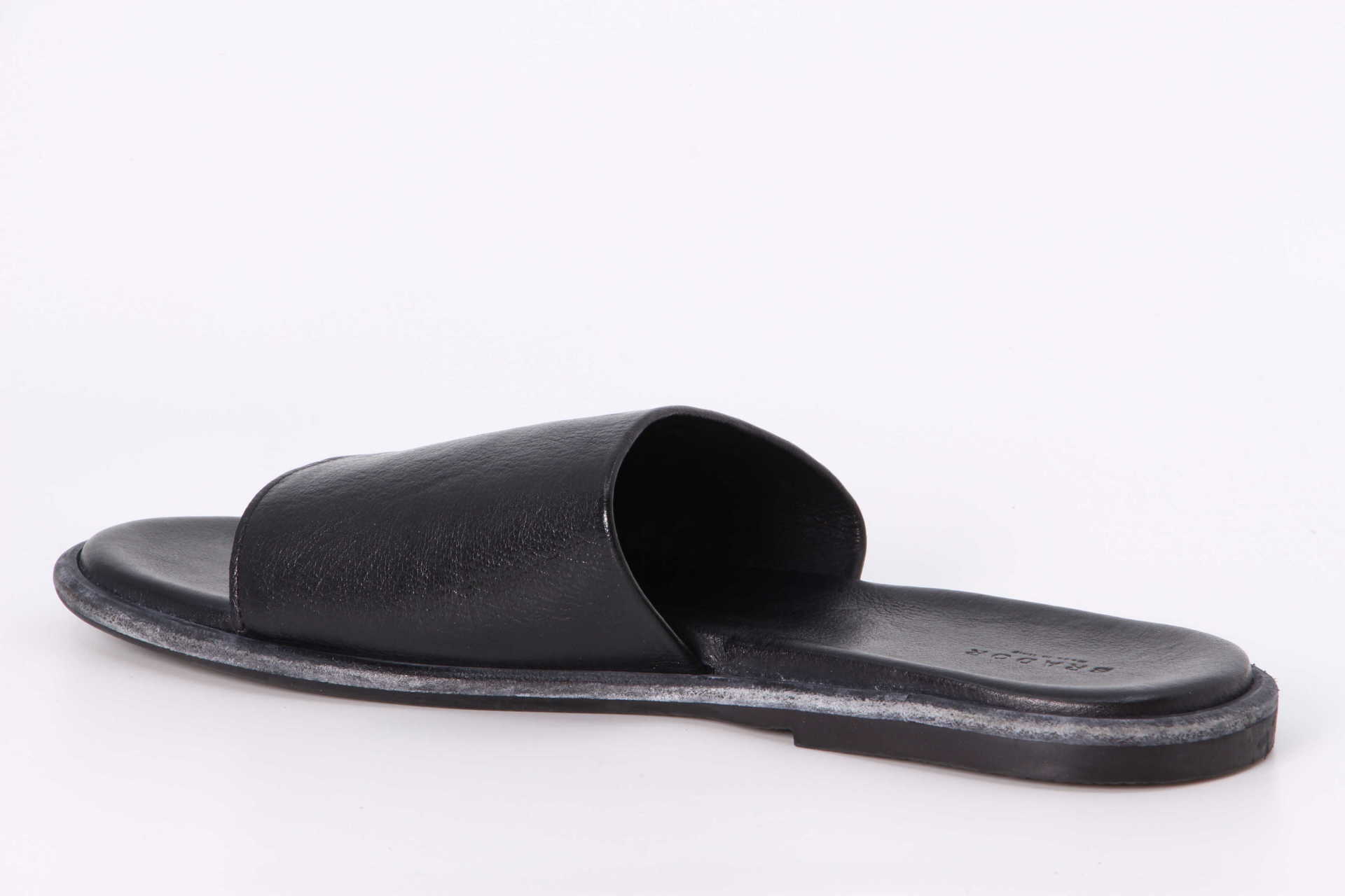 Lederpantoletten schwarz – Bild 2