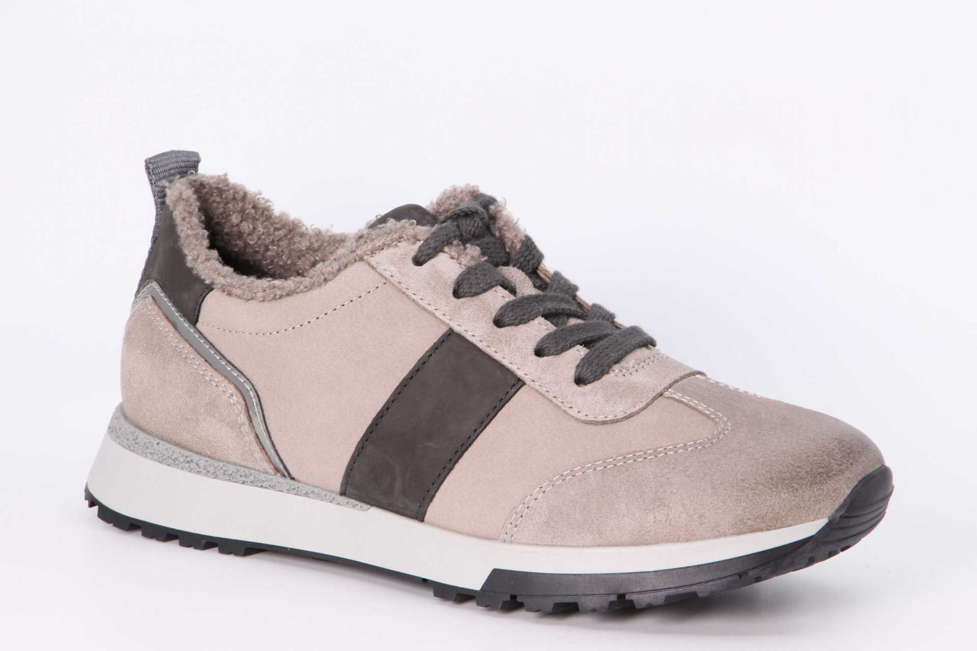 Wintersneaker stone / gravel Vorderseite