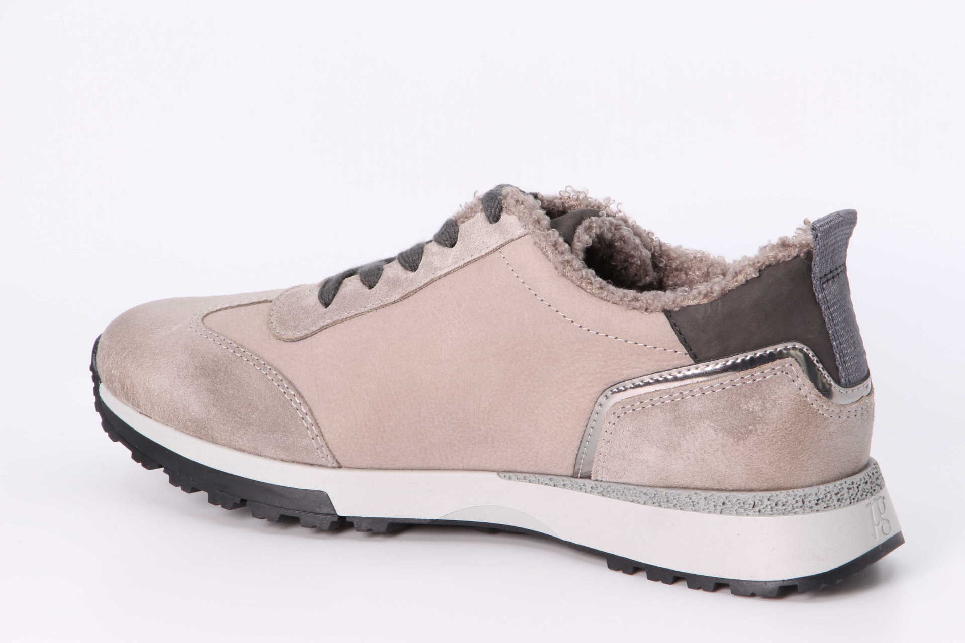 Wintersneaker stone / gravel Rückseite