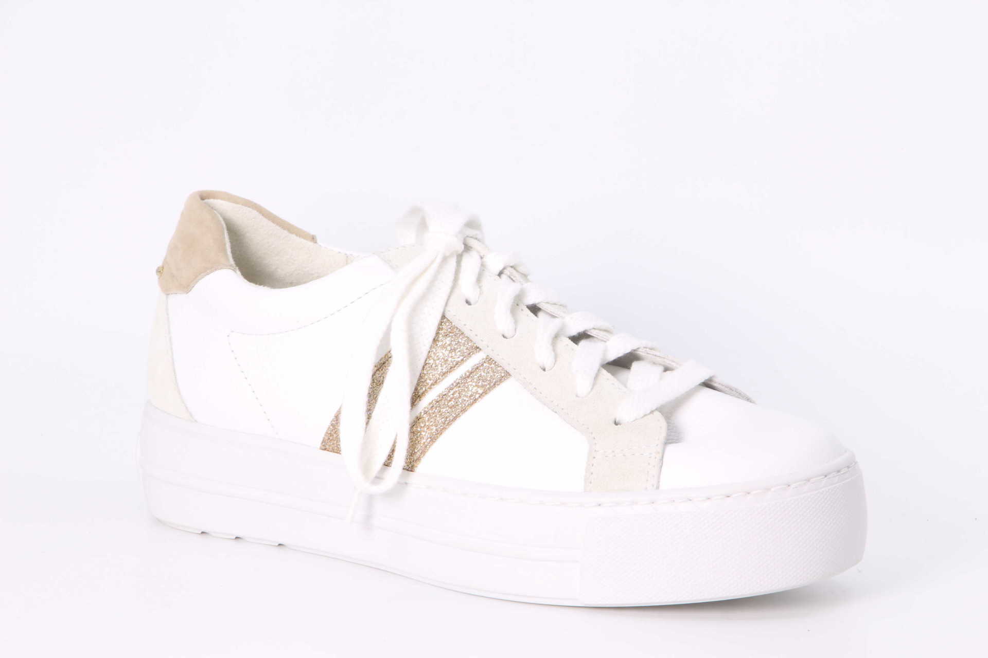 Sneaker white / sand Vorderseite