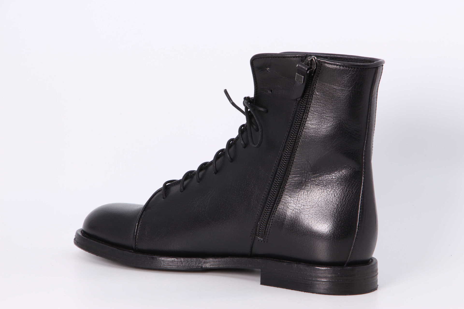 Schnürstiefelette schwarz Rückseite