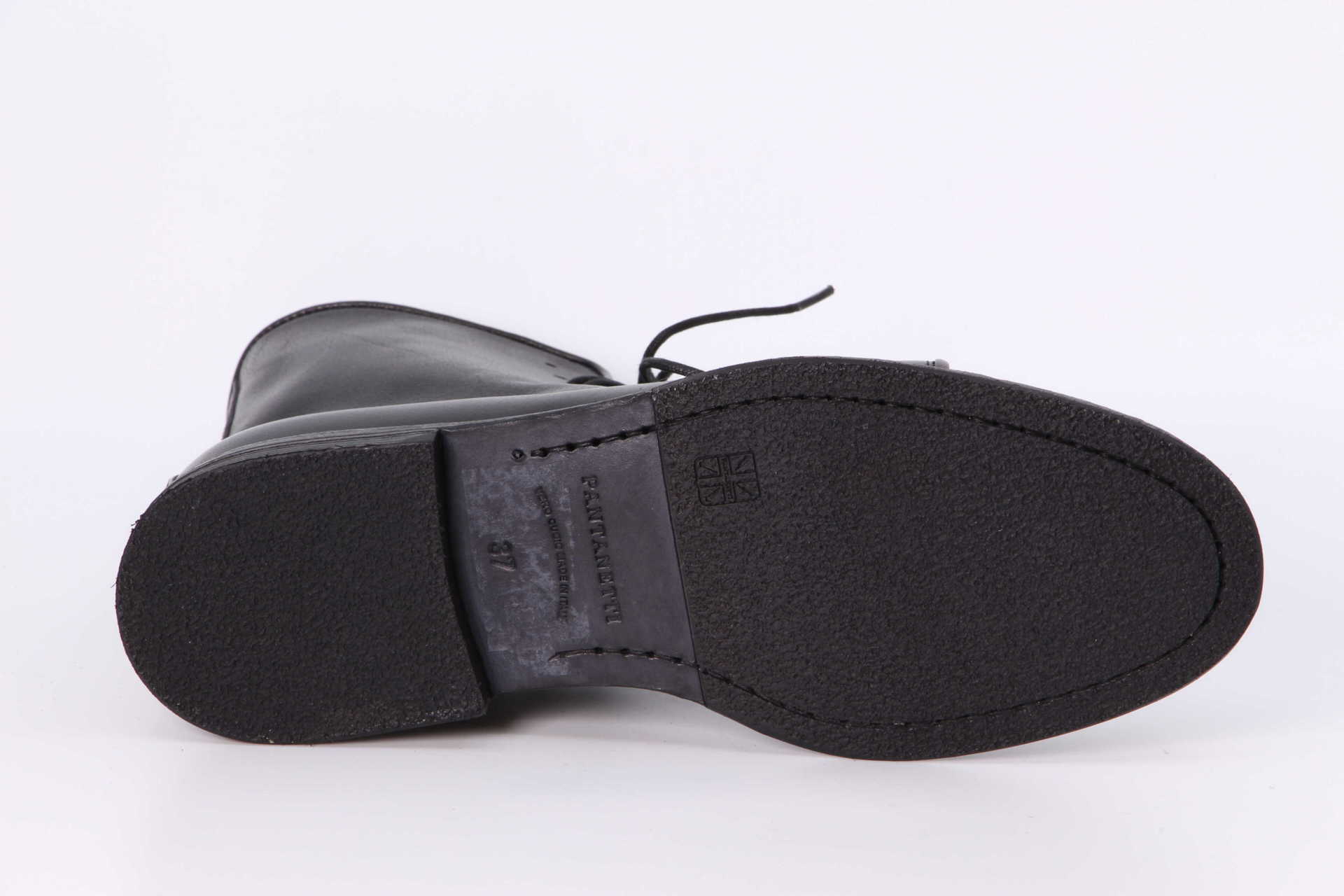 Schnürstiefelette schwarz Sohle