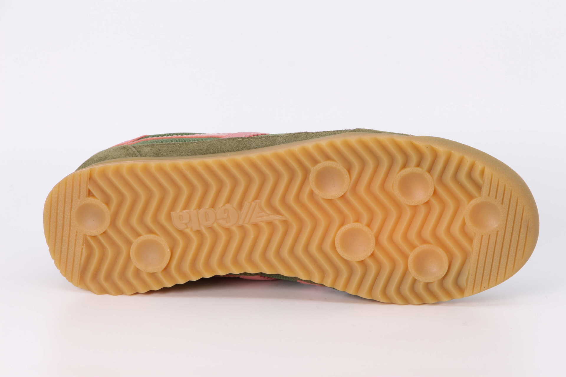 Tornado military green / coral pink Sohle