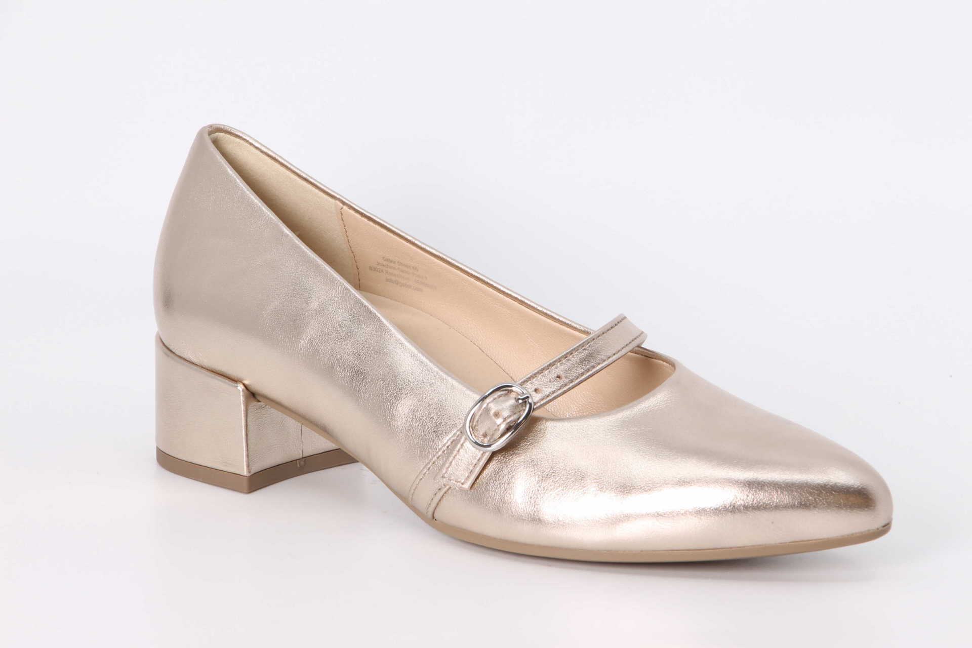 Riemchen-Pumps powder metallic Vorderseite