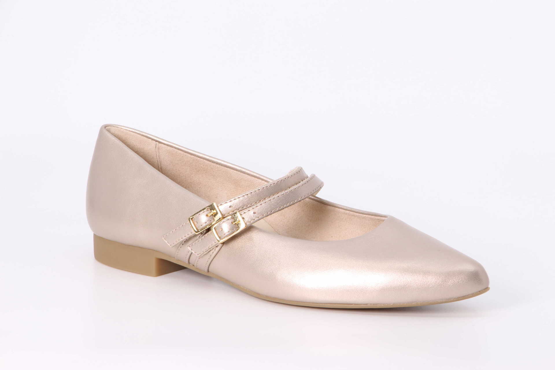 Riemchen-Ballerina metallic shell