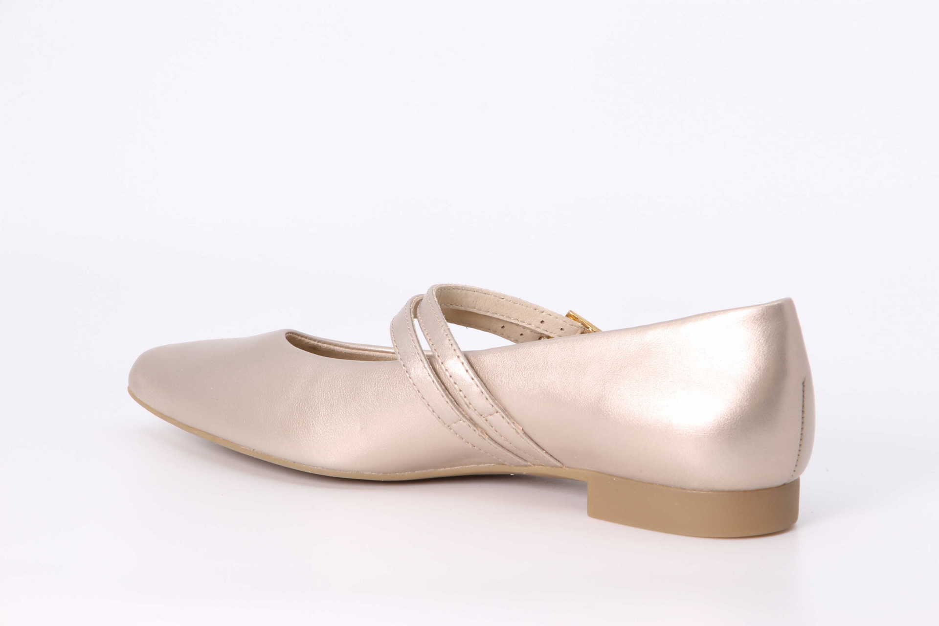 Riemchen-Ballerina metallic shell – Bild 2
