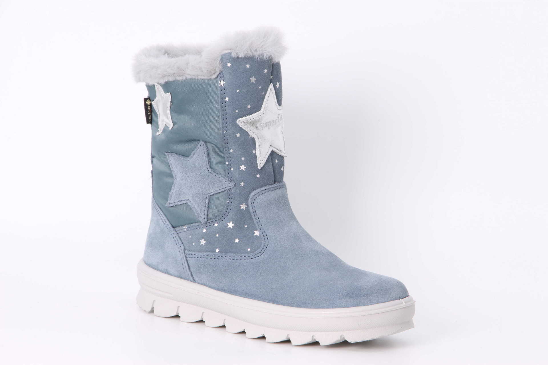 Flavia GTX blau / silber Vorderseite