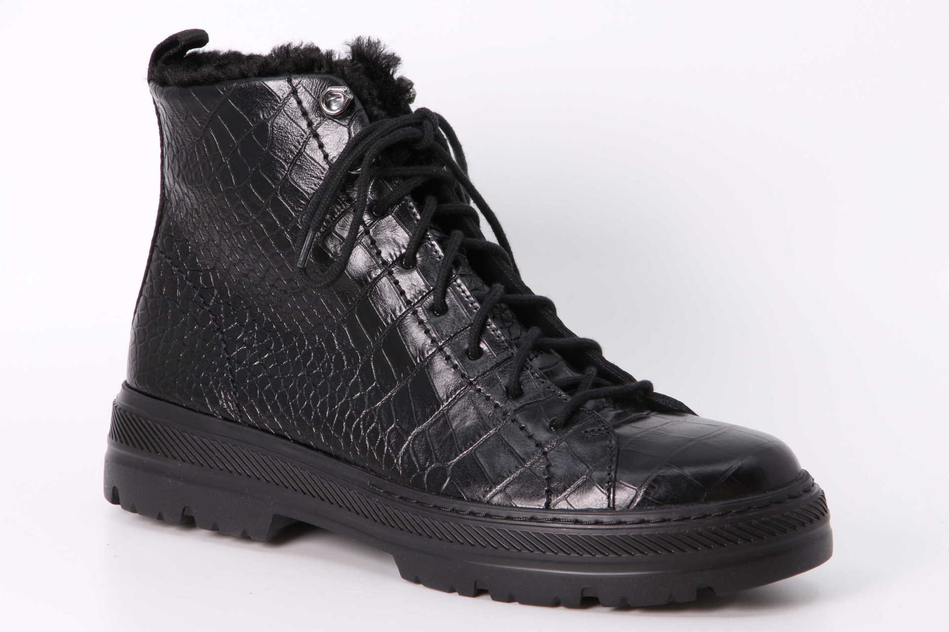 Winterboots schwarz Vorderseite