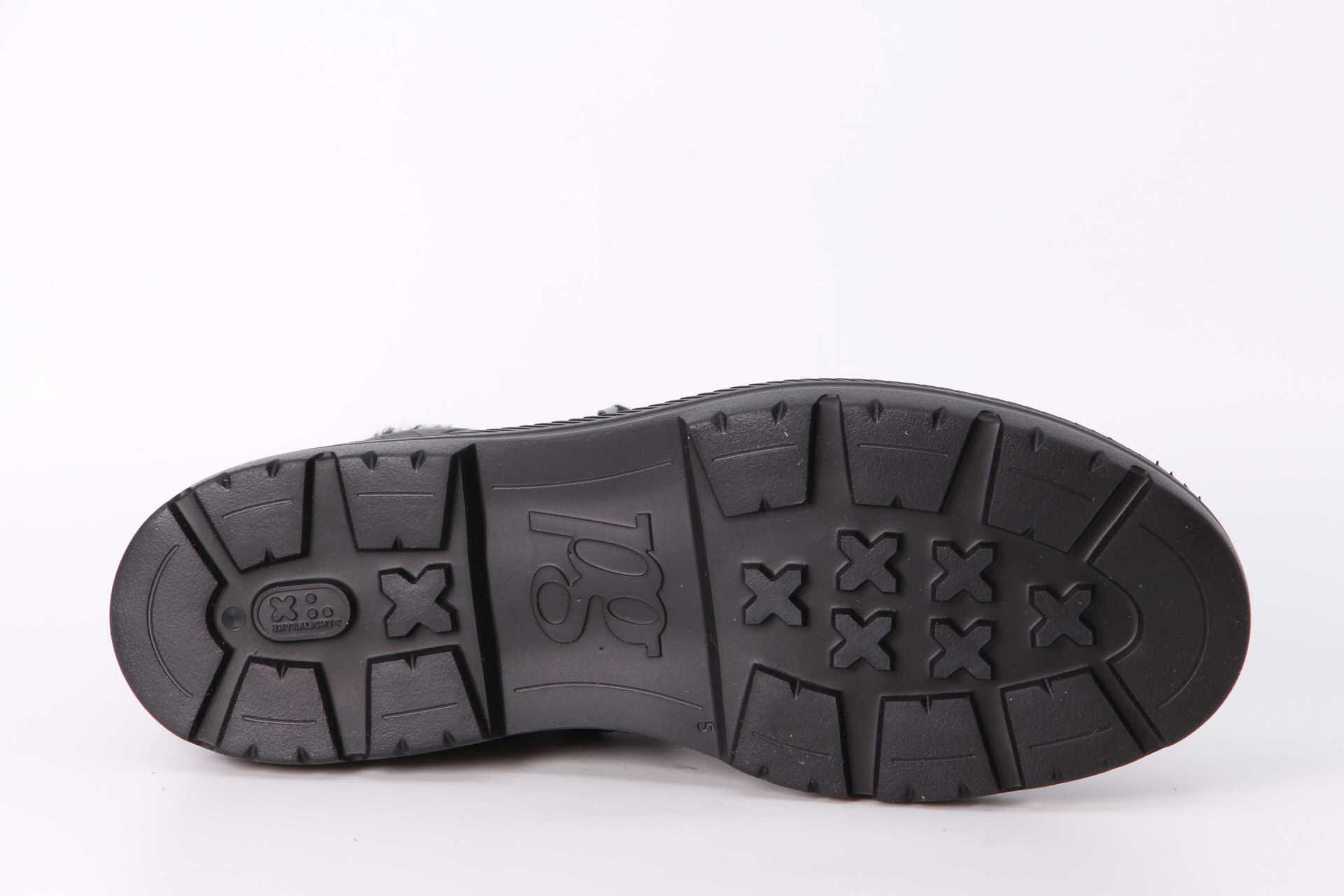 Winterboots schwarz Sohle