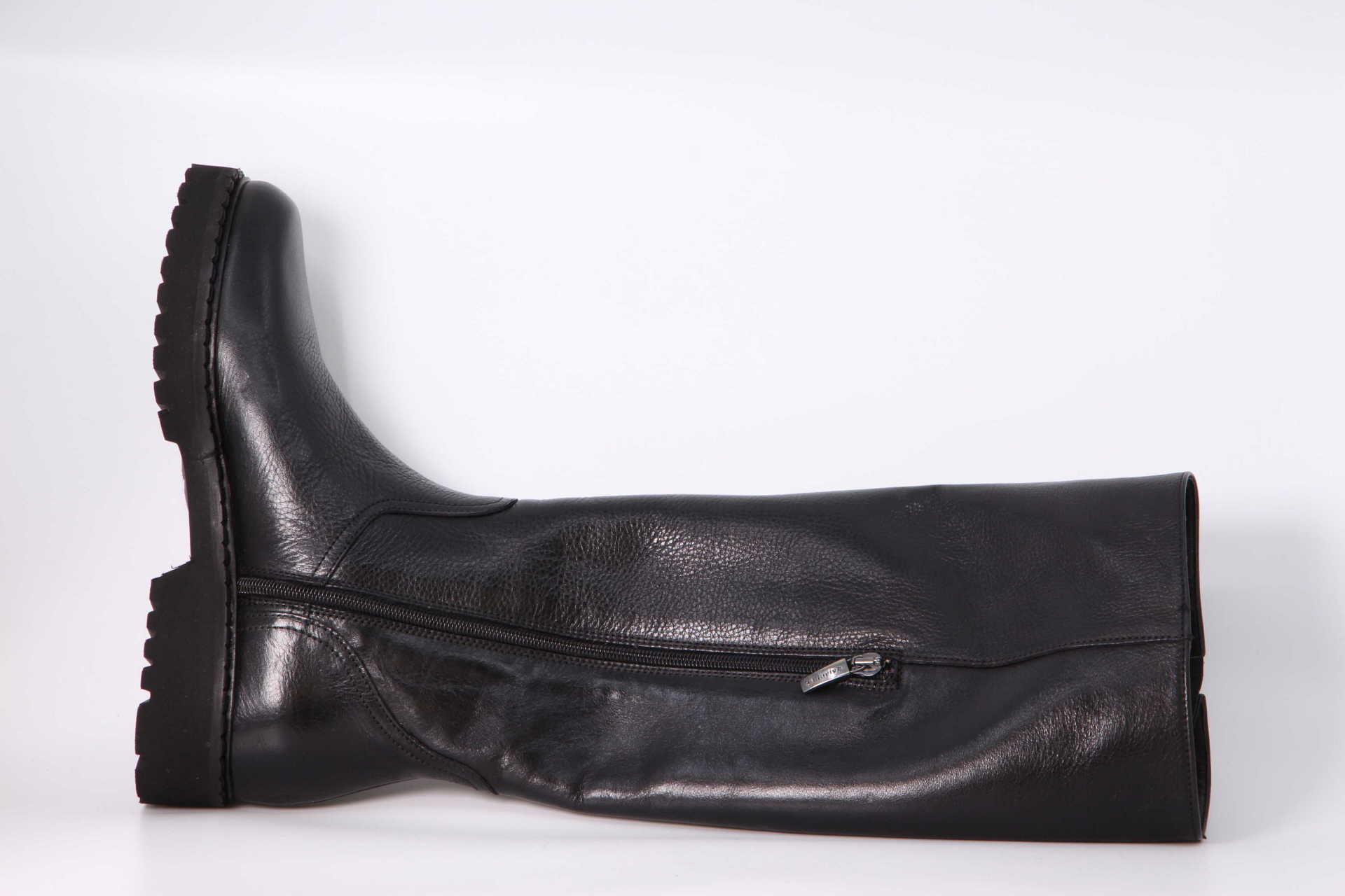 Hochschaft-Stiefel schwarz Rückseite