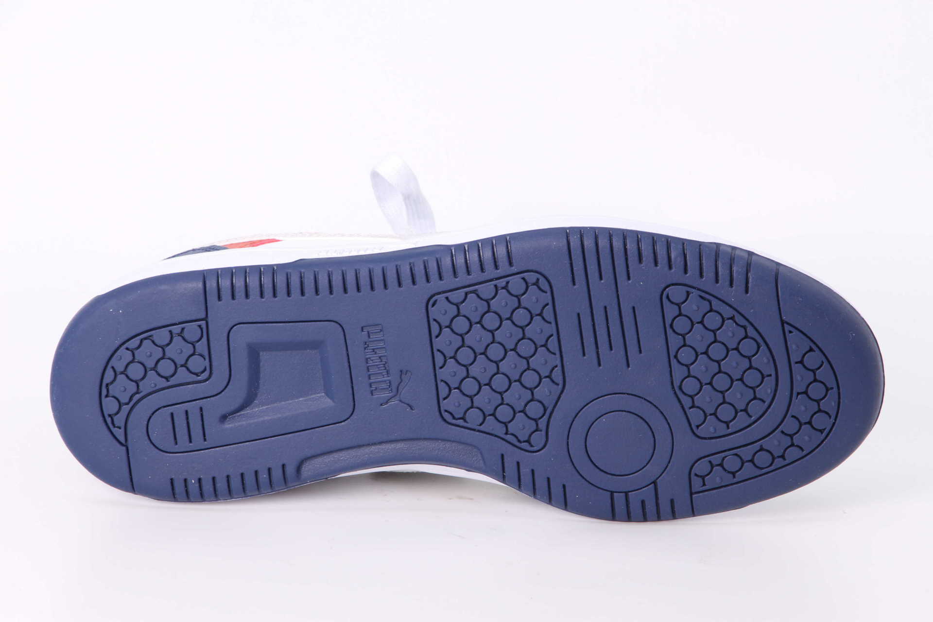 Rebound V6 Lo Junior blue jewel / white / red Sohle
