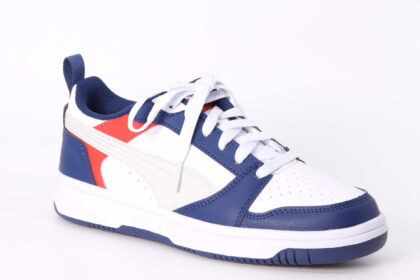 Puma Rebound V6 Lo Junior blue jewel / white / red