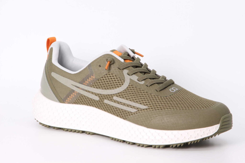 neohaag Sneaker olive / orange Vorderseite