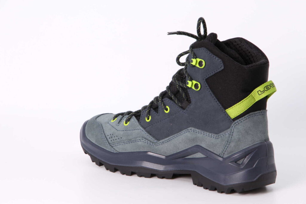 Wandax GTX Mid dunkelpetrol / limone Rückseite