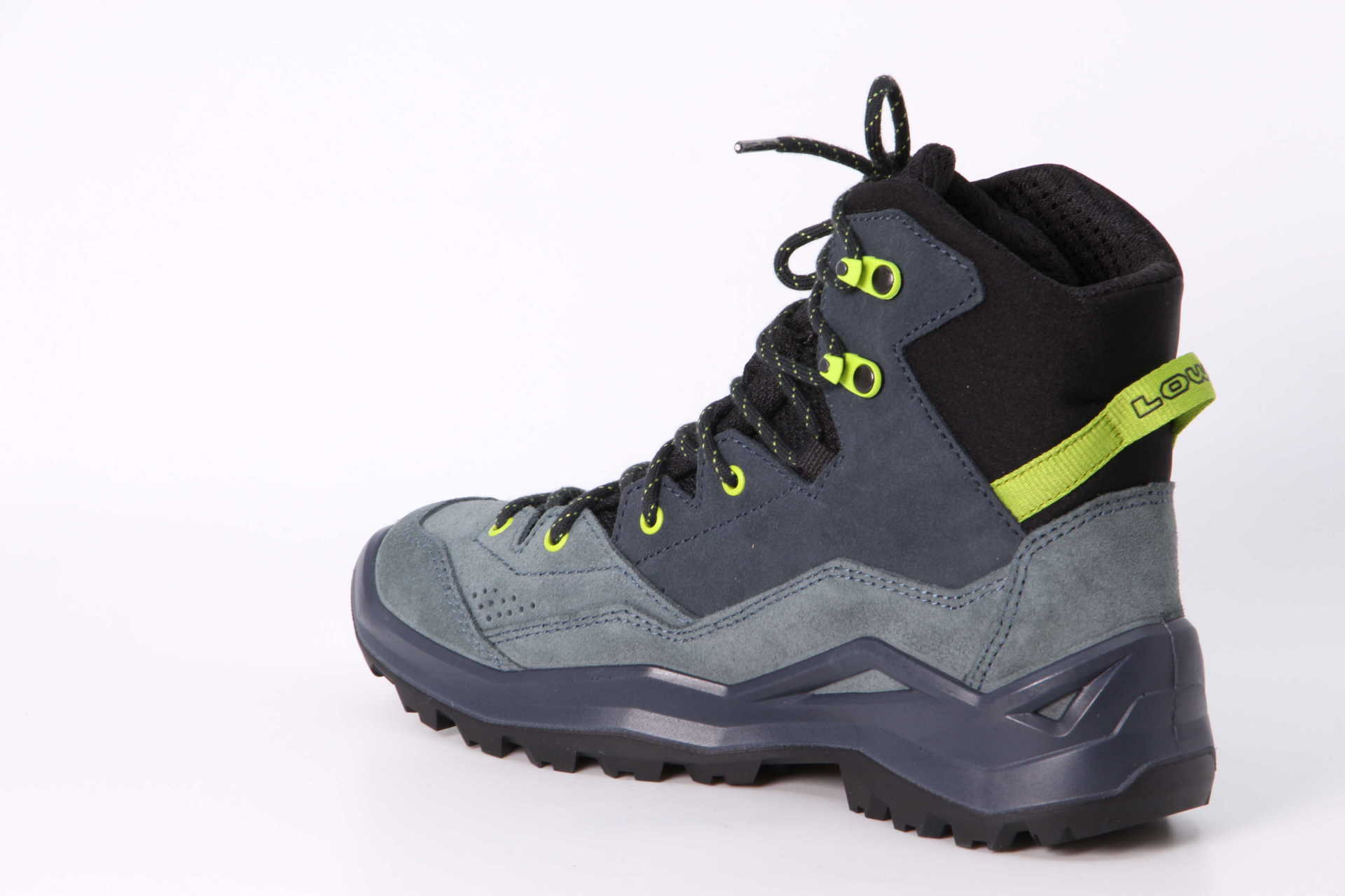Wandax GTX Mid dunkelpetrol / limone Rückseite